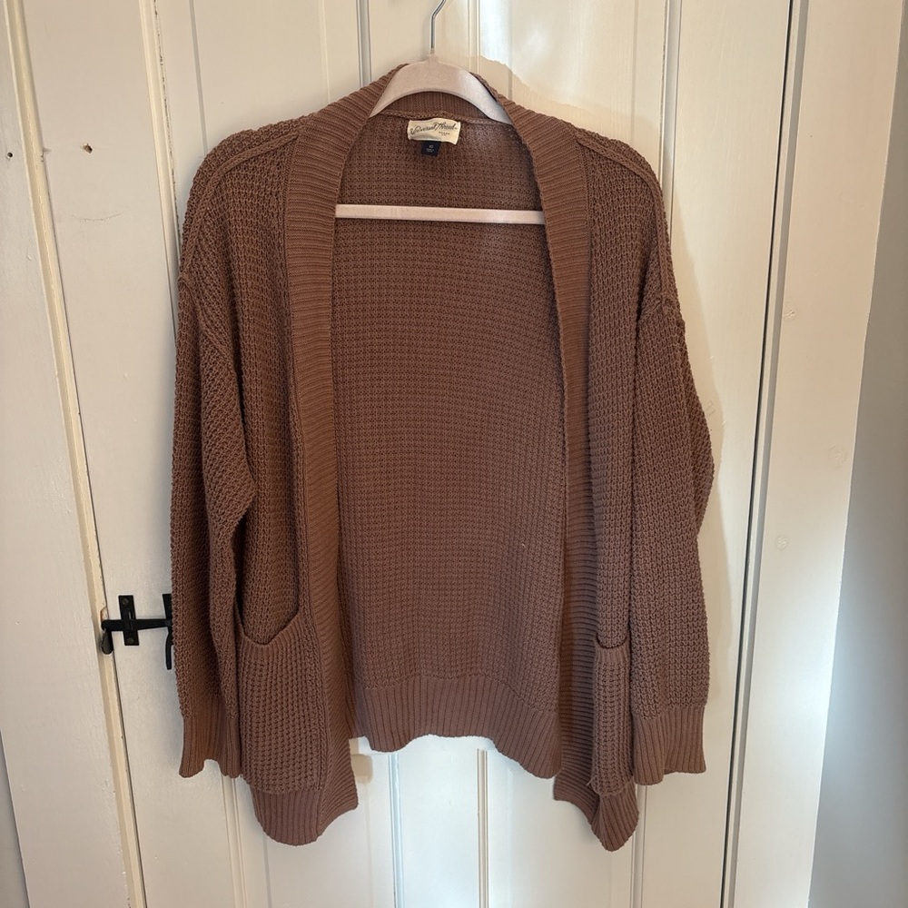 Mauve slouchy cardigan